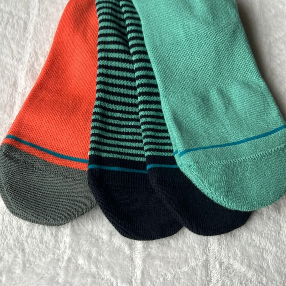 (3) Stance Neptune Casual Cotton Blend Crew Height Mid Cushion Socks